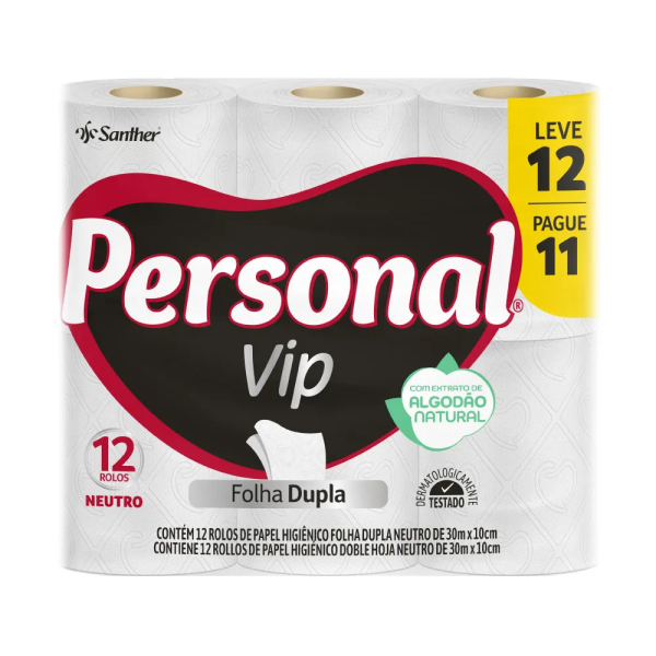 PAPEL HIG.PERSONAL F.DUP VIP 30MT 12 UN