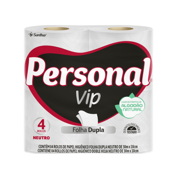 PAPEL HIG. PERSONAL VIP F. DUP. 4ROLOS 30MT