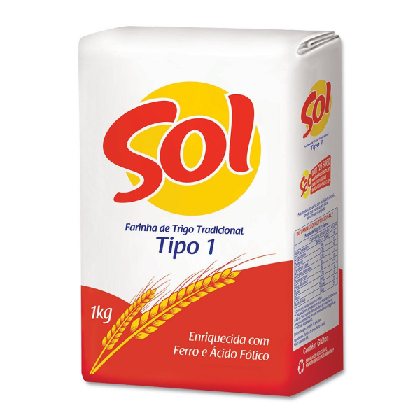 FARINHA DE TRIGO SOL 1KG
