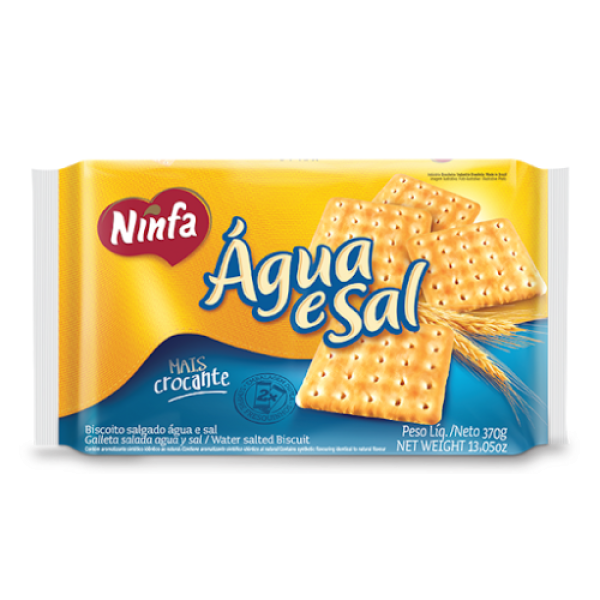 BISCOITO AGUA E SAL NINFA 350 G