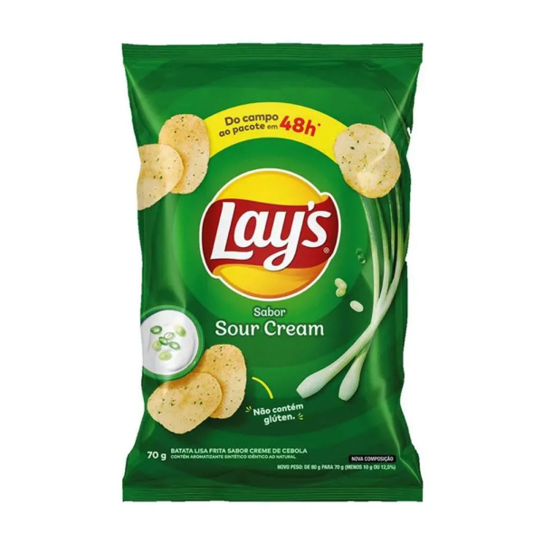 LAYS SOUR CREAM 70G