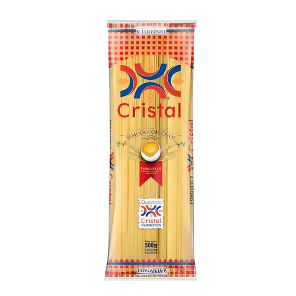 MACARRAO CRISTAL OVOS ESPAG N8 500G
