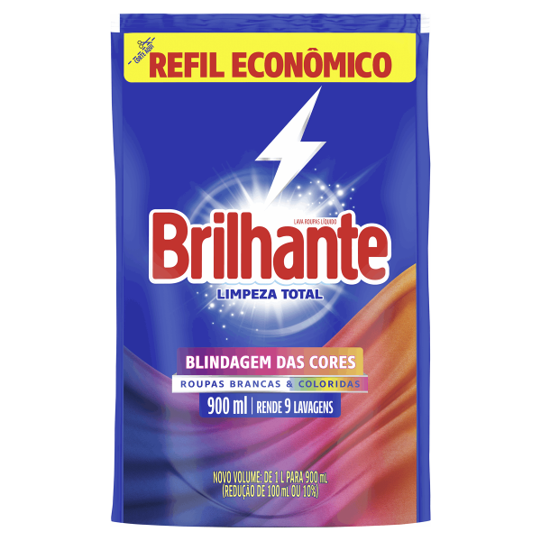 LAVA ROUPA 900ML BRILHANTE SACHE