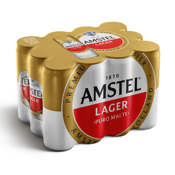 FARDO AMSTEL PURO MALTE LATA 350 ML  12 UNI.
