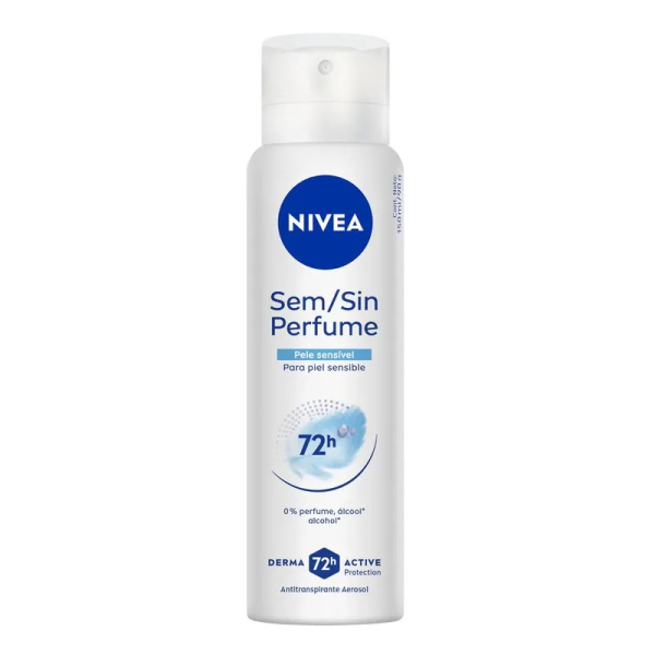 DESODORANTE  NIVEA FEM AER.SEM PERFUME 150ML