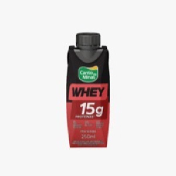 BEBIDA LACTEA UHT WHEY MORANGO 250G CANTO DE MINAS
