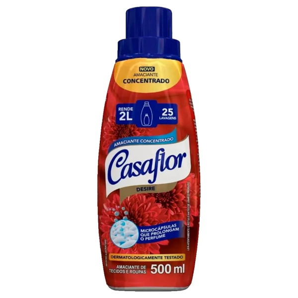 AMACIANTE CONC CASAFLOR 500 ML DESIRE 500ML