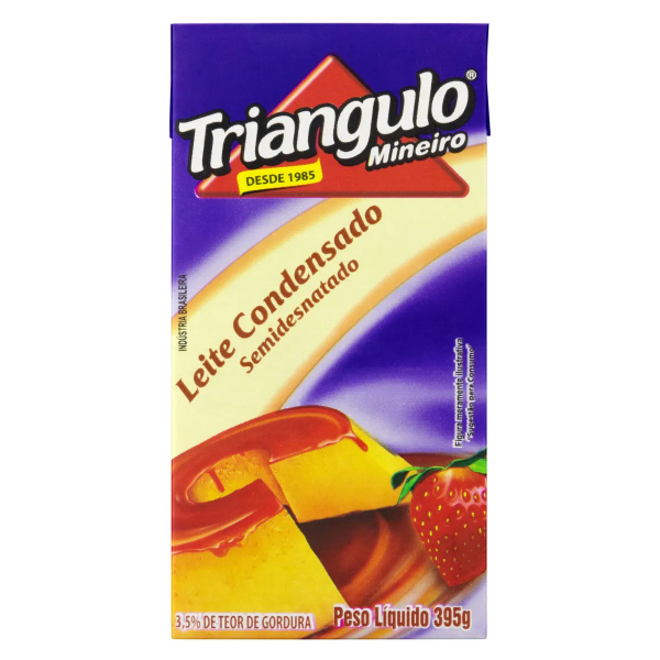 LEITE CONDENSADO TRIANGULO SEMI/DESN. 395g